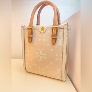 Tory Burch Beige and Brown Tote